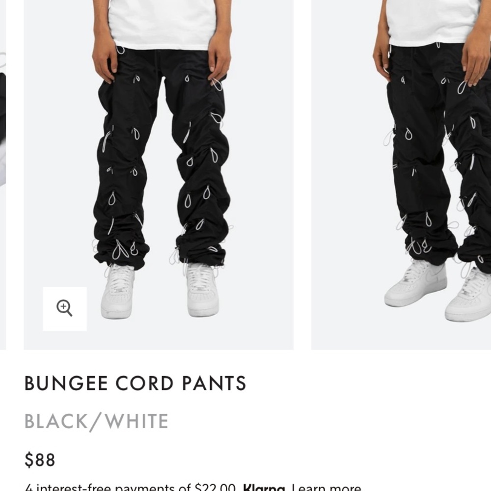 Bungee cord pants